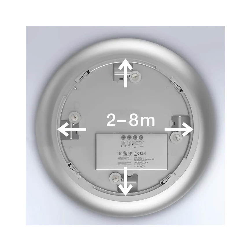 Steinel 068202 - LED badrumsplafond med sensor DL Vario Quattro PRO S LED/14W/230V 3000K IP54