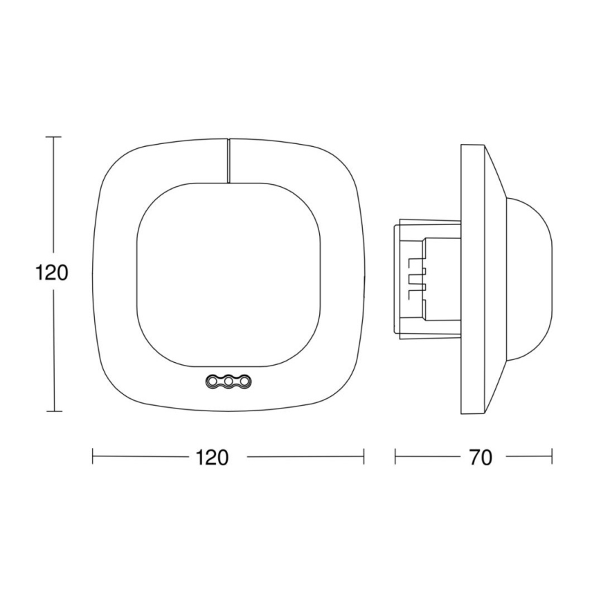 Steinel 068608 - Närvarodetektor IR Quattro HD 24m COM1 svart