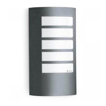 Steinel 069155 - Utomhus vägglampa  L 12 1xE27/60W/230V IP44 antracit 