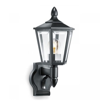 Steinel 069179 - Utomhus vägglampa  L 15 1xE27/60W/230V IP44 svart 