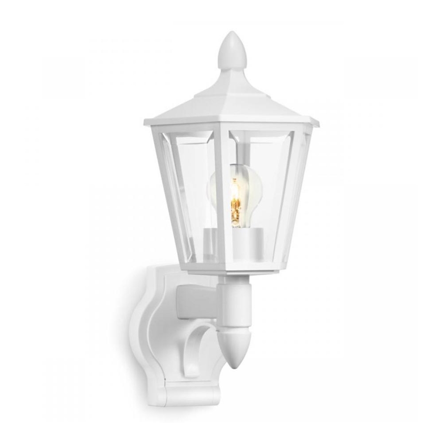 Steinel 069186 - Utomhus vägglampa  L 15 1xE27/60W/230V IP44 vit 