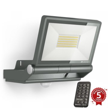 Steinel 069551 - LED-strålkastare med sensor XLED PRO ONE Plus S LED/33,8W/230V IP44 3000K antracit + fjärrkontroll