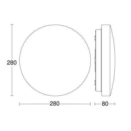 Steinel 069681 - LED taklampa för badrum med sensor RSPRO P1 LED/9,4W/230V 3000K IP54