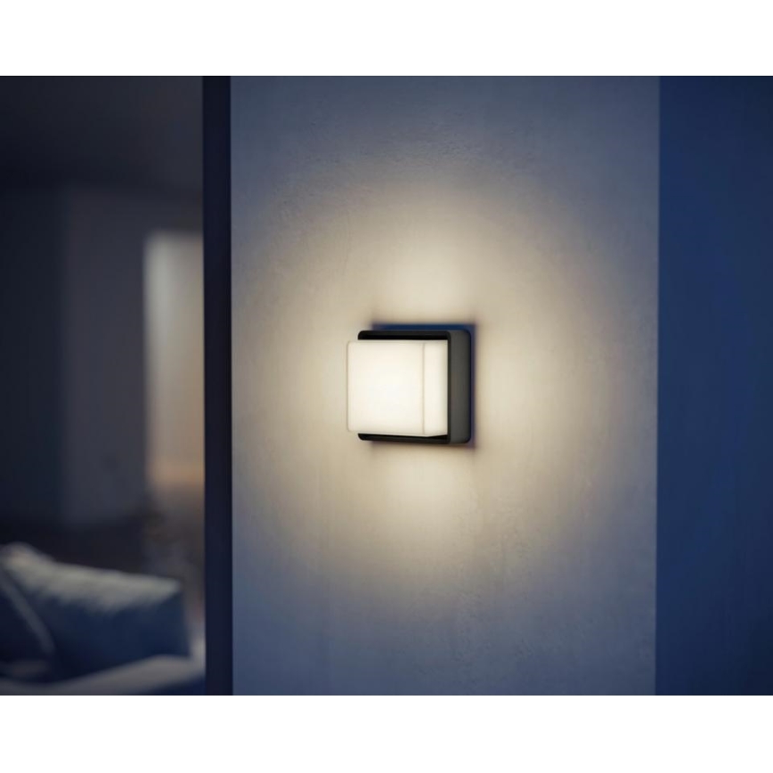 Steinel 078645- LED Utomhus vägglampa med sensor L 845 SC 9W/230V 3000K IP44 antracit