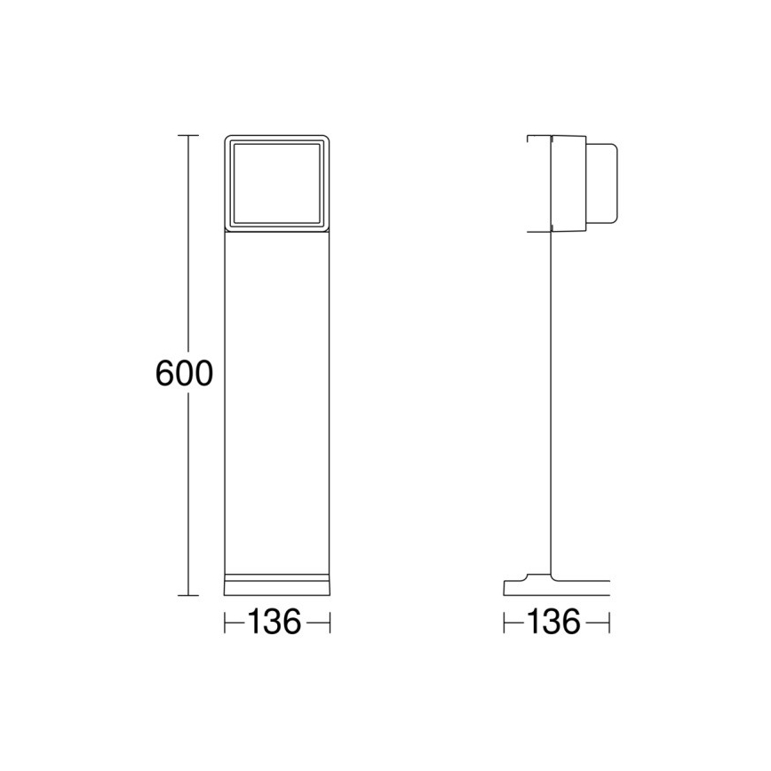 Steinel 078652 - LED ljusreglerad utomhuslampa GL 85 C 600 LED/9W/230V 3000K IP44