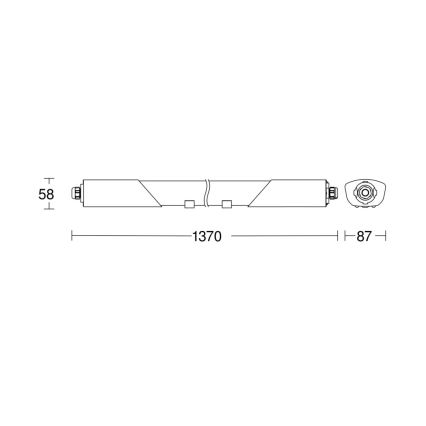 Steinel 078881 - LED Industriell lampa med sensor RS PRO 5100 SC LED/30W/230V IP66