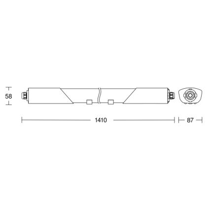 Steinel 079185 - LED teknisk armatur med sensor RS PRO 5100 SC LED/31W/230V IP66
