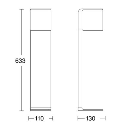 Steinel 079284 - LED Utomhuslampa GL 80 C LED/9,1W/230V IP44 antracit