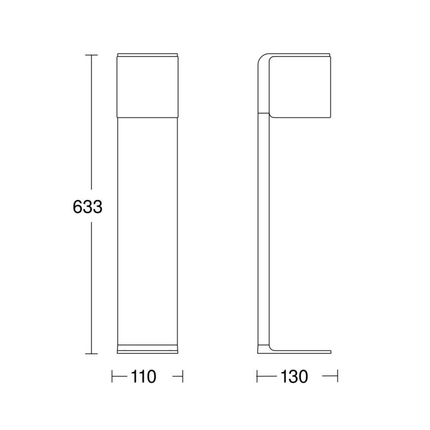 Steinel 079284 - LED Utomhuslampa GL 80 C LED/9,1W/230V IP44 antracit