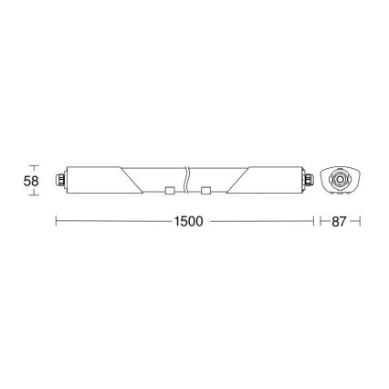 Steinel 079338 - LED Industriell lampa med sensorr RS PRO 5150 SC 5C LED/42W/230V IP66
