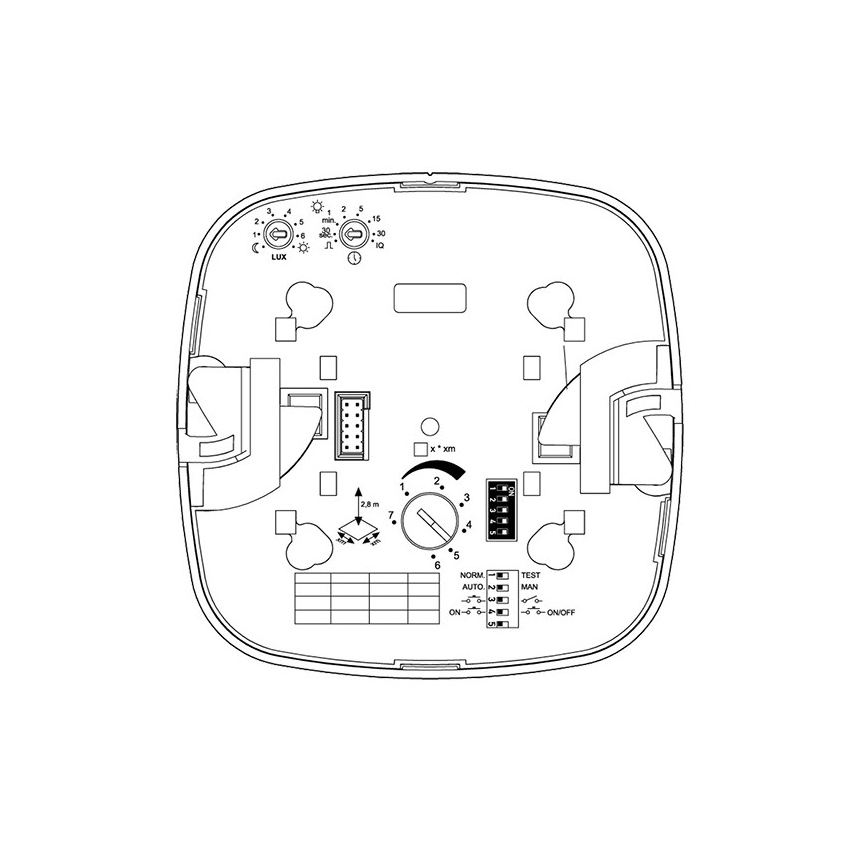 Steinel 079345 – Närvarodetektor IR QUATTRO COM1 230V vit