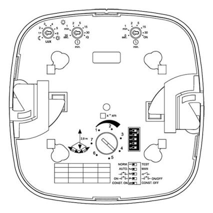 Steinel 079352 - Närvarodetektor IR Quattro 8m DALI-2 APC vit