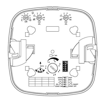 Steinel 079376 - Närvarodetektor IR Quattro HD 24m DALI-2 APC vit