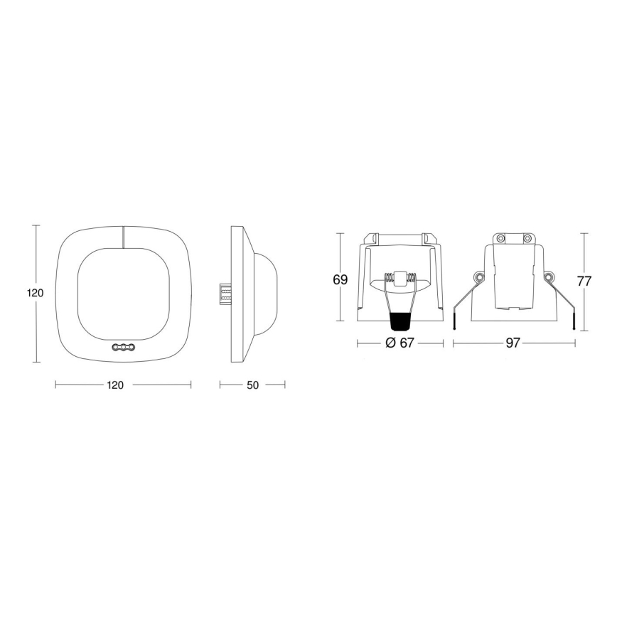 Steinel 079383 - Närvarodetektor IR Quattro HD 24m KNX vit