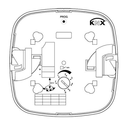 Steinel 079390 - Närvarodetektor IR Quattro 8m V3 KNX vit