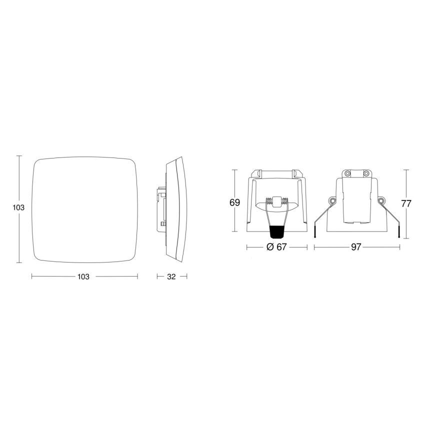 Steinel 079451 - Närvarodetektor TRUE PRESENCE KNX vit