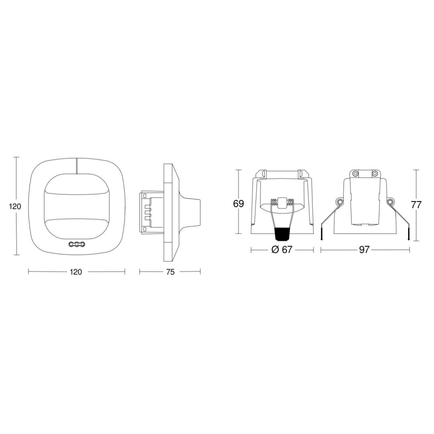 Steinel 079482 - Närvarodetektor Dual HF COM1 vit