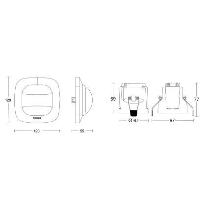 Steinel 079505 - Närvarodetektor Dual HF KNX vit
