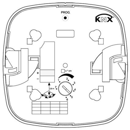 Steinel 079536 - Närvarodetektor HF 360 KNX vit
