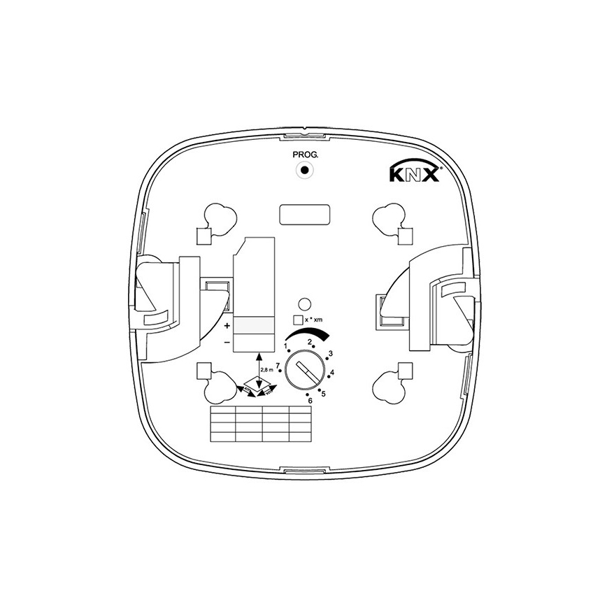 Steinel 079536 - Närvarodetektor HF 360 KNX vit