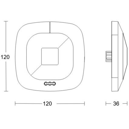 Steinel 079536 - Närvarodetektor HF 360 KNX vit