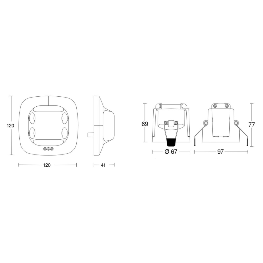 Steinel 079604 - Närvarodetektor Dual US KNX vit
