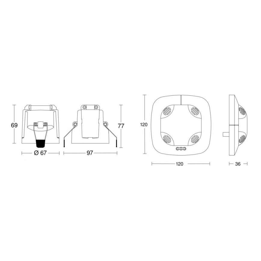 Steinel 079628 - Närvarodetektor US 360 KNX vit