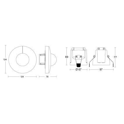 Steinel 079697 - Rörelsesensor IS 345 COM1 230V vit