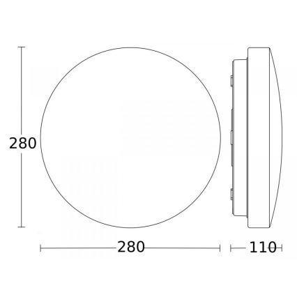Steinel 079734 - LED taklampa med en sensor RS 20 S LED/9,4W/230V 3000K IP44