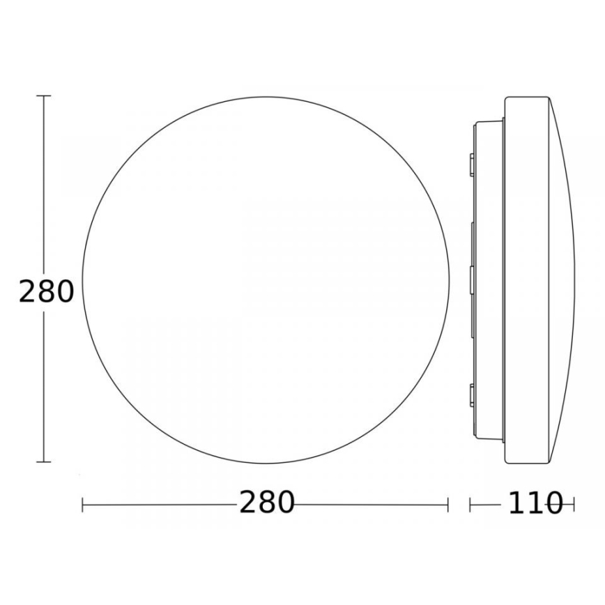 Steinel 079734 - LED taklampa med sensor RS 20 S LED/9,4W/230V 3000K IP44