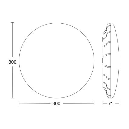 Steinel 081096 - LED Taklampa med sensor RS PRO S10 SC LED/9,1W/230V 3000K