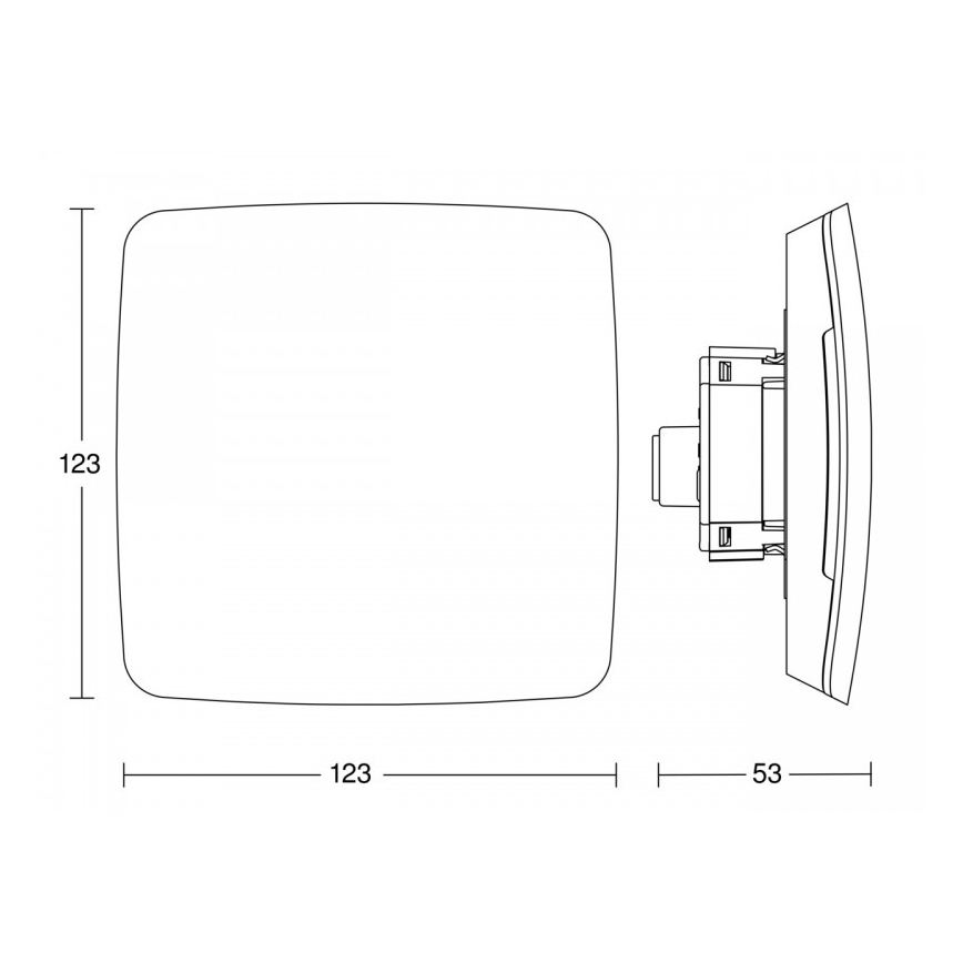 Steinel 081829 - Multisensor True Presence infälld V2 DALI2-IPD UP vit