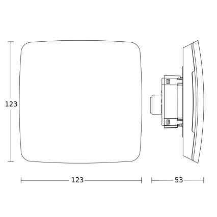 Steinel 081867 - Multisensor True Presence infälld V2 IP UP WS vit