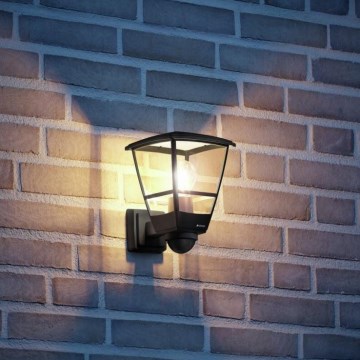 Steinel 084769 - Utomhus vägglampa med sensor L10S 1xE27/15W/230V IP44