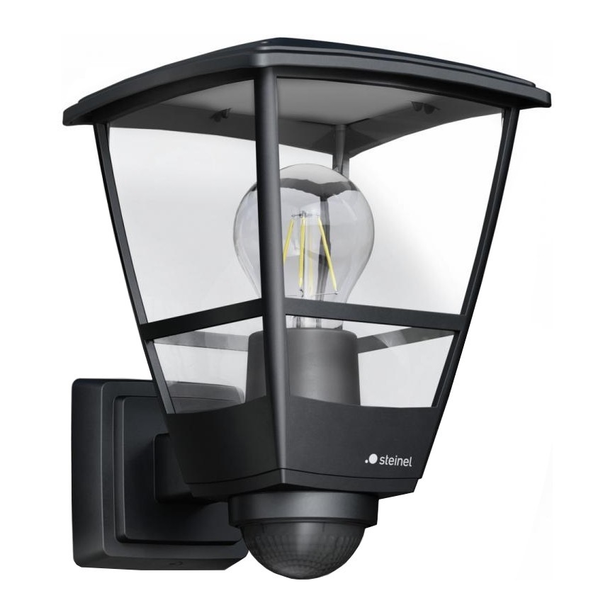 Steinel 084769 - Utomhus vägglampa med sensor L10S 1xE27/15W/230V IP44