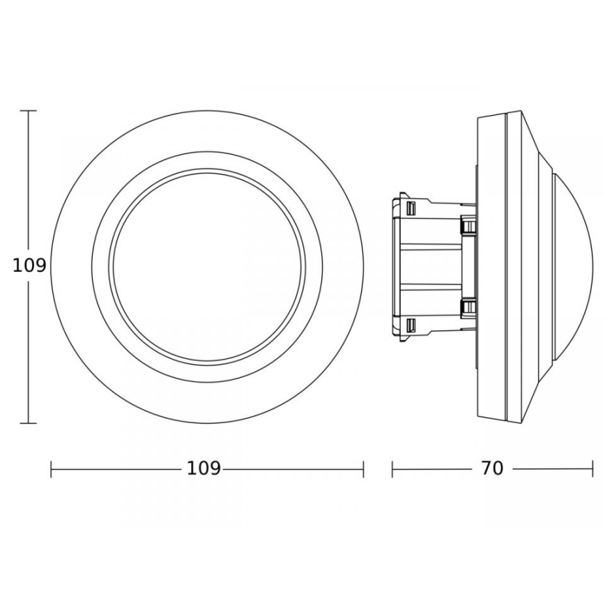 Steinel 086893 - Rörelsesensor MD IR 4360-8 COM1 UP WS vit