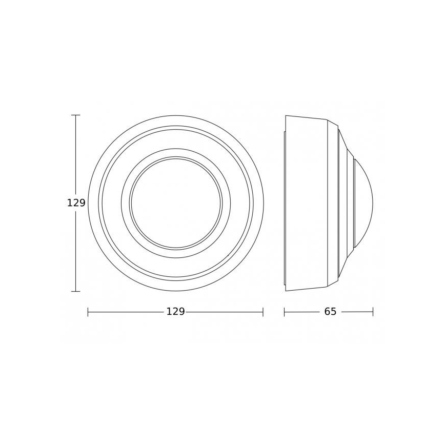 Steinel 087883 - Utomhuslampa med rörelsesensor med närvarosensor PD-8 ECO COM1 360° IP54 svart