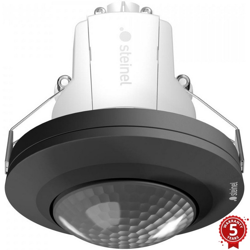 Steinel 087906 - Rörelsesensor infälld med närvarosensor PD-8 ECO COM1 360° svart