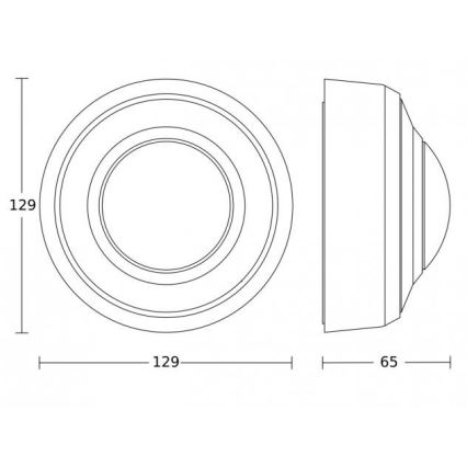 Steinel 087951 - Utomhuslampa med rörelsesensor med närvarosensor PD-8 ECO KNX 360° IP54 vit