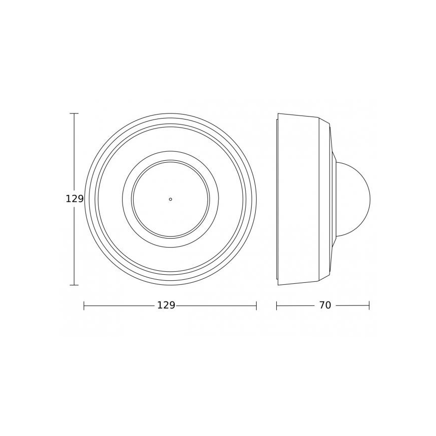 Steinel 088002 - Utomhusrörelsesensor med närvarodetektor PD-24 ECO KNX 360° IP54 svart
