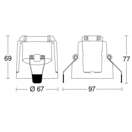Steinel 088026 - Rörelsesensor infälld med närvarosensor PD-24 ECO KNX 360° svart