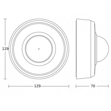 Steinel 088224 - Utomhuslampa med rörelsesensor med närvarosensor PD-24 ECO DALI-2 360° IP54 svart