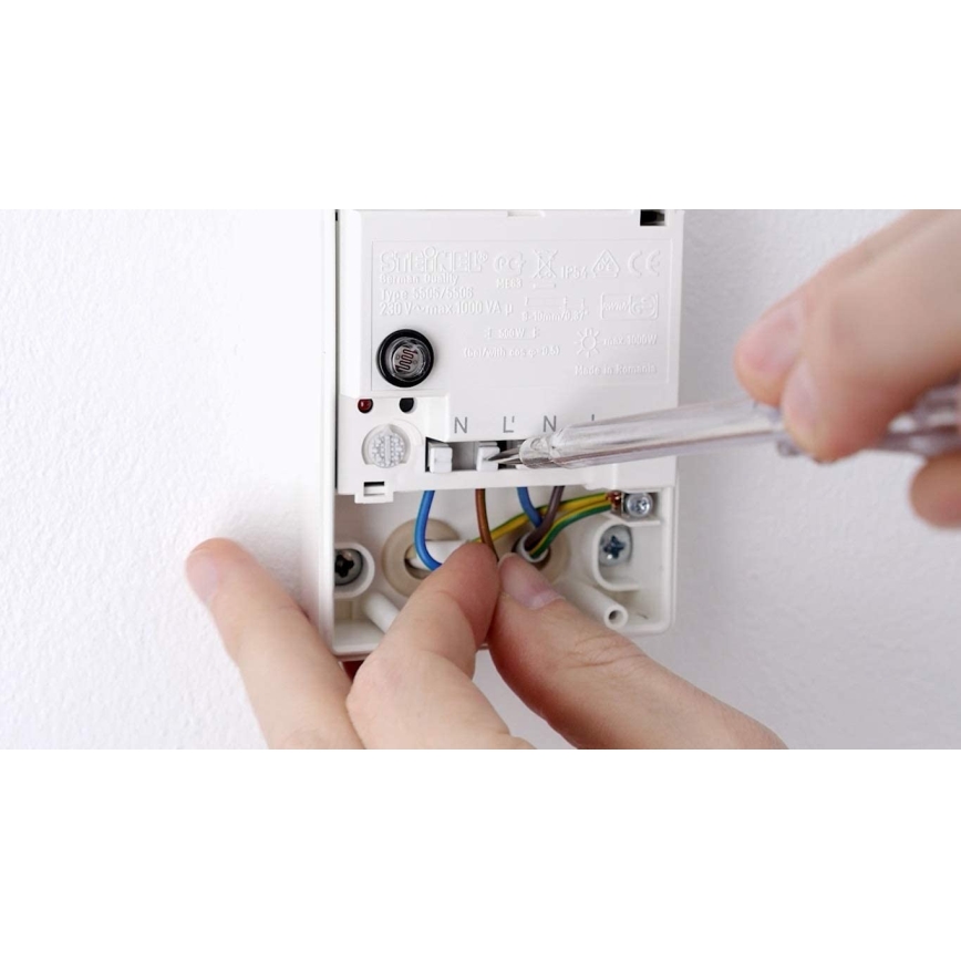 STEINEL 550615 - Skymning sensor NattbelysningMatic 3000 Vario vit IP54