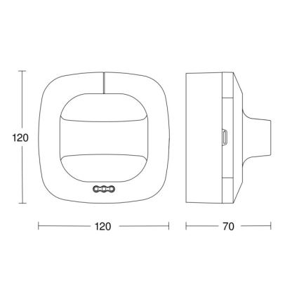 Steinel 590703 - Närvarodetektor Dual HF COM1 vit