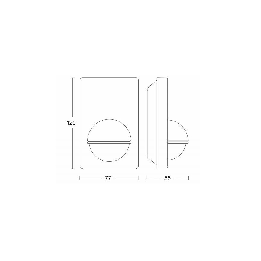 STEINEL 603113 - Utomhuslampa med rörelsesensor IS 180-2 svart IP54