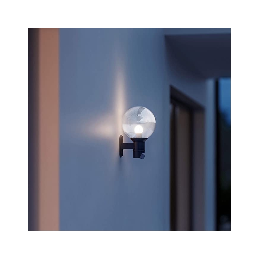 STEINEL 634216 - L 560 S Utomhusensor Vägglampa svart IP44