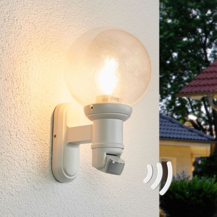 STEINEL 634315 - L 560 S Utomhusensor Vägglampa vit IP44