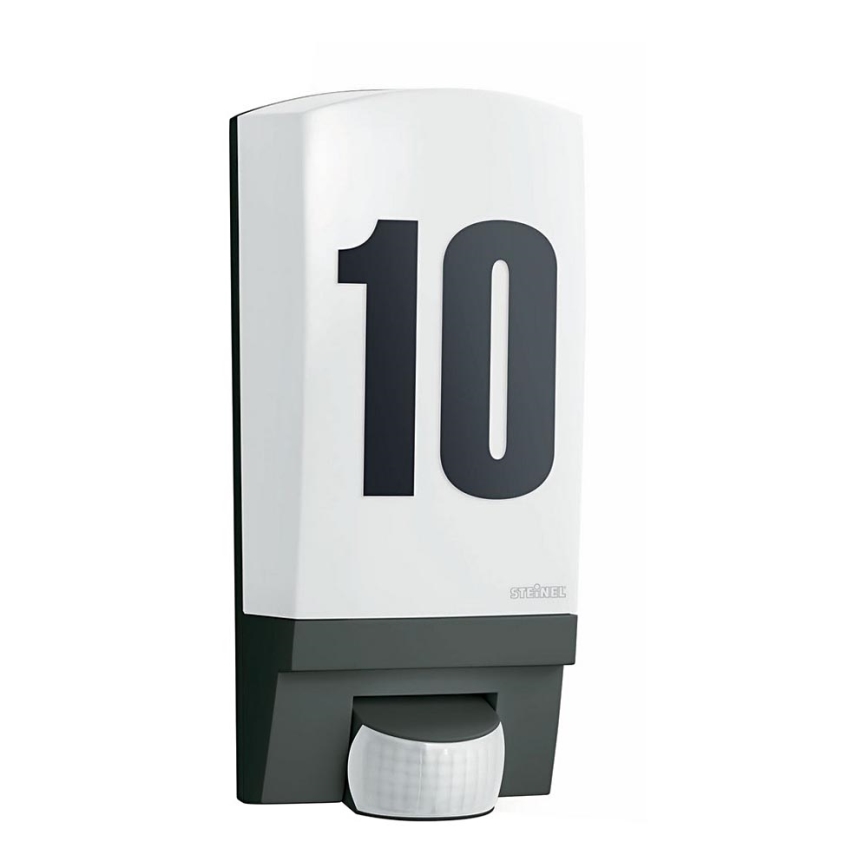 STEINEL 650612 - L1 Utomhusensor lampa svart/vit IP44