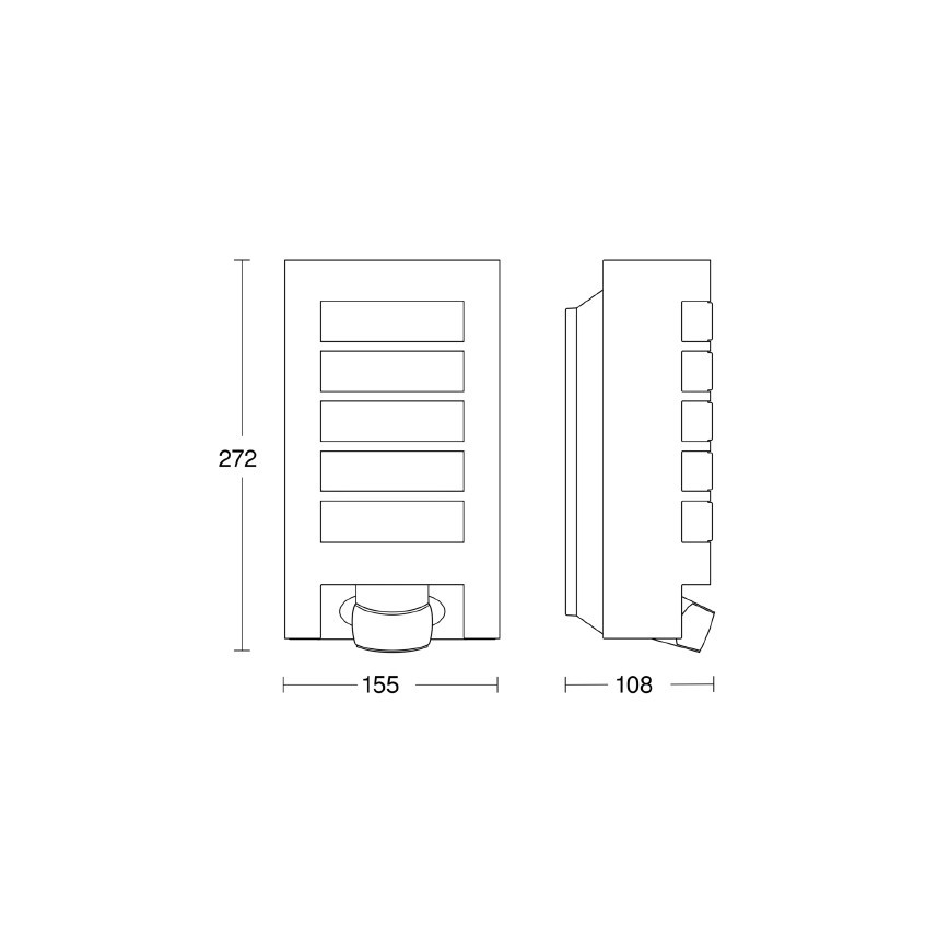 Steinel 657918 - Utomhusbelysning med sensor L12S 1xE27/60W/230V IP44