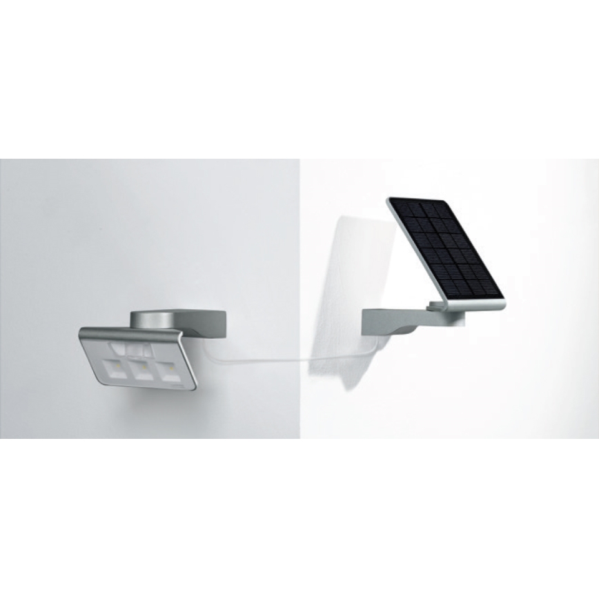 STEINEL 671006 - Sollampa LED-spotlight med sensor L-S 0,5W/LED vit IP44